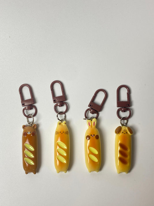 Kawaii Bread keychain